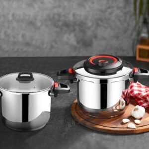 زودپز ۲قلو قرمز/مشکی ریور کد3840