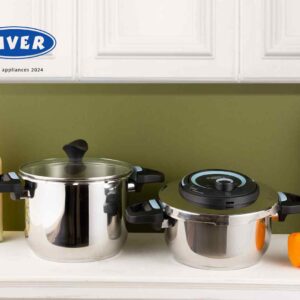 زودپز ۲قلو آبی/مشکی ریور 3845