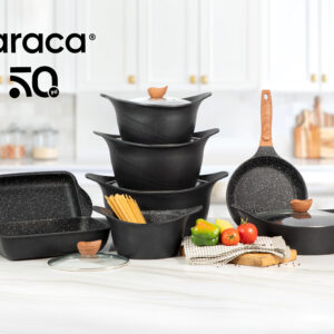 سرویس قابلمه گرانیت کاراجا مشکی