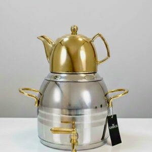 کتری قوری شیردار طلایی کاراجا ۶لیتری 